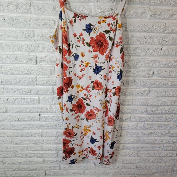 Forever 21 Womens Dress 3X Plus Sleeveless Shift Red Floral Casual FLO68E - Picture 5 of 11